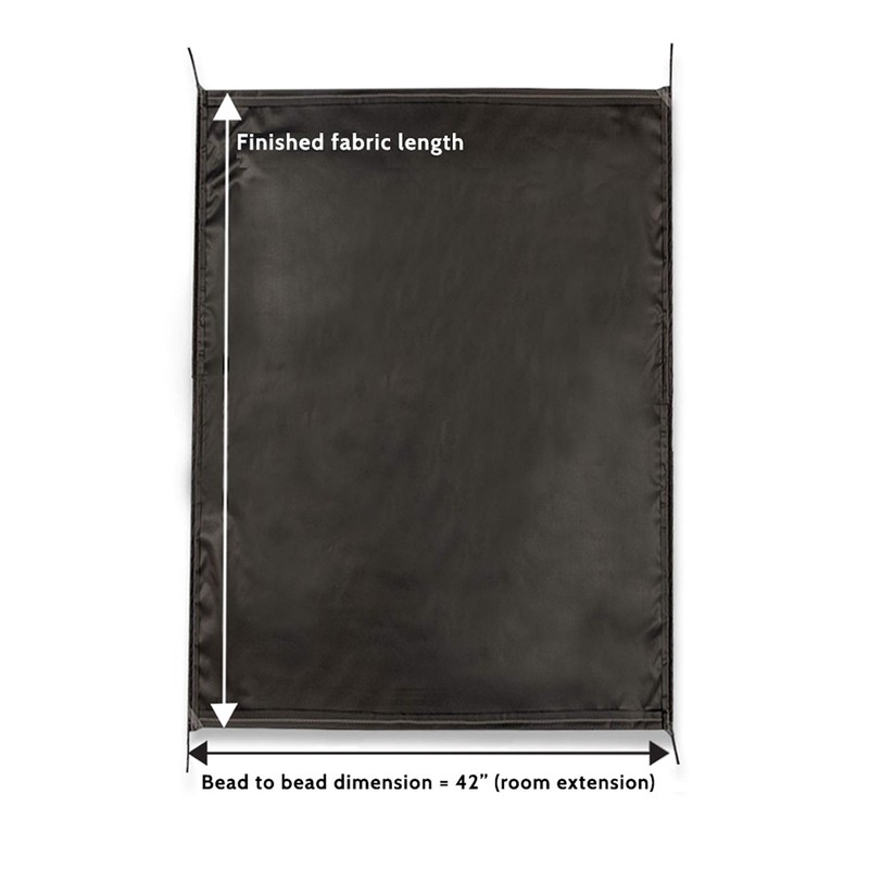 Carefree RV Universal Slideout Replacement Fabric 155"-Black