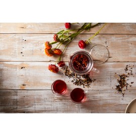 Silk Road Teas, Organic Orange Hibsicus Herbal Iced Tea, Tart Citrus & Floral Blend, Unsweetend, Caffeine-Free, 5 Gallon-Sized Tea Bags.