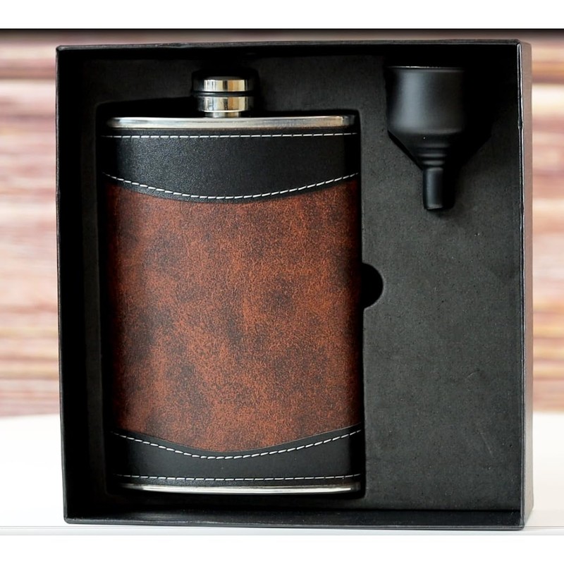 Flasks for liquor for Men, 8oz Heavy Duty Hip Flask