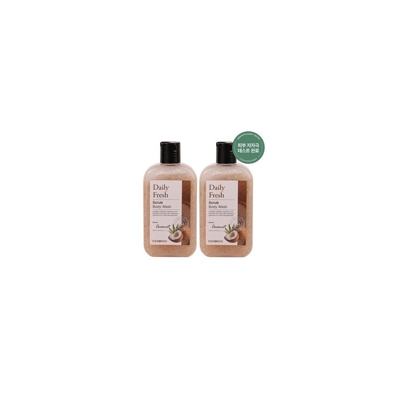 (1+1) Food A Holic Daily Fresh Scrub Body Wash Coconut