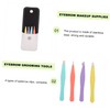 FOMIYES 4pcs Creative Eyebrow Clips Set Ergonomic Tweezers for Eyebrow