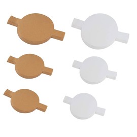 100Pcs Non-Stick Baking Paper with Hanging Ears Air Fryer Disposable Paper Liner Water-Proof Circle Paper for Kitchen Home - 15CM