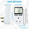 Doright Digital Temperature Controller,LCD Screen Heating Cooling Temperature Switch,Thermostat UK