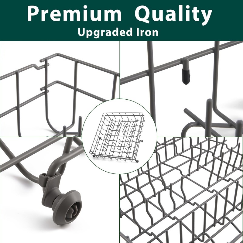 5304535380 Dishwasher Upper Rack Replacement Parts for Frigidaire Dishwasher Upper