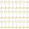 TecUnite 3.35 Inch Gold Table Number Holder Wire Place Card