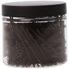 BaBylissPRO Textured Bobby Pins, Half Pound Container, Brown