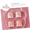 SHINEOFI 4Pcs Cat Paw Keycaps for Mechanical Gaming Keyboards Skin