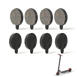 4 Pares de Pastillas de Freno Semimetálicas de 10" y 4mm para Scooter Eléctrico