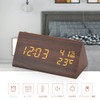 Digital Alarm Clock, LED Time Display, 3 Alarm Clock Settings,