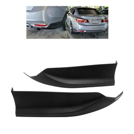 ECOTRIC Rear Side Corner Spats Apron Compatible with Honda 2016-2017 Accord Sedan Bumper Spoiler Lip Splitter HFP Style Black