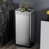 TLSUNNY 16 Gallon Motion Sensor Trash Can,Touchless Automatic Garbage Can,Brushed