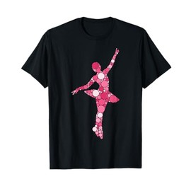 Ballerina Dancer Pink Polka Dot International Dot Day T-Shirt