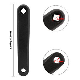 Oumers Bicycle Crank Arm, Bike Crank Lest Arm with Bicycle Crank Puller Crank Arm Left Available in Diamond Hole 170mm Bike Crank Ram Replacement for Mountain Bike Road Bike