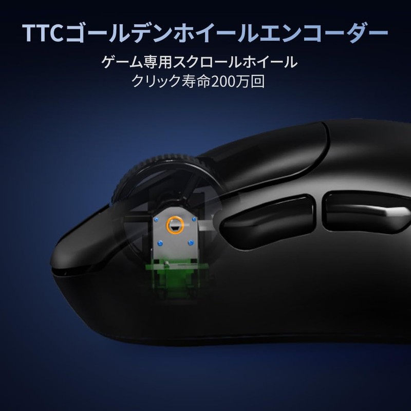 DELUX M500PRO Gaming Mouse Wireless, 2.0 oz (58.5 g) Lightweight,