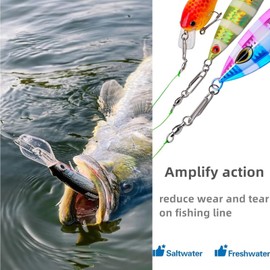 Fishing Speed Clips, Fishing Quick Clips | Stainless Steel Crankbait Connector Tackle for Saltwater Freshwater Lake River Reservoir Outdoor Novices