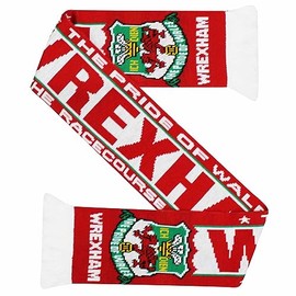 GIFTS 4 ALL New Wrexham Football Fans Souvenir Scarf, Wrexham Red Dragons Match Day Scarf, Wrexham Champions Fans Scarf