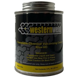 Sherco-Auto HD Blue All Purpose Tire Repair Vulcanizing Cement Can 8 oz - 2 Pack - Made in USA