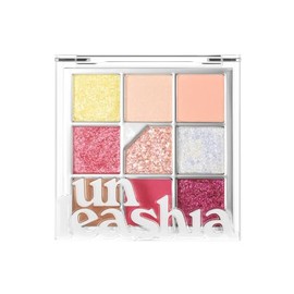 UNLEASHIA Glitterpedia - Sombra de ojos | Paleta | Maquillaje de ojos | Maquillaje de punto | Cosméticos (N°7 All of Peach Ade)