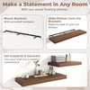 48 Inch Floating Shelves for Wall 2 Pack, 12"D Wood