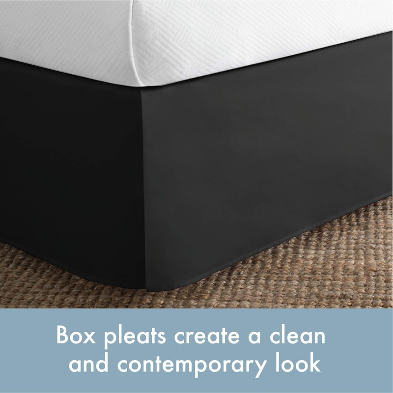 TODAY'S HOME Home Classic Tailored Bed Skirt Dust Ruffle, Cotton