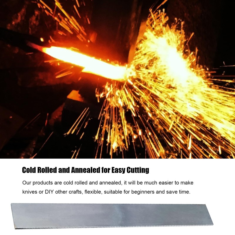 5 Pack 1095 Steel for Knife Making - 12"x1.5"x1/8" 1095