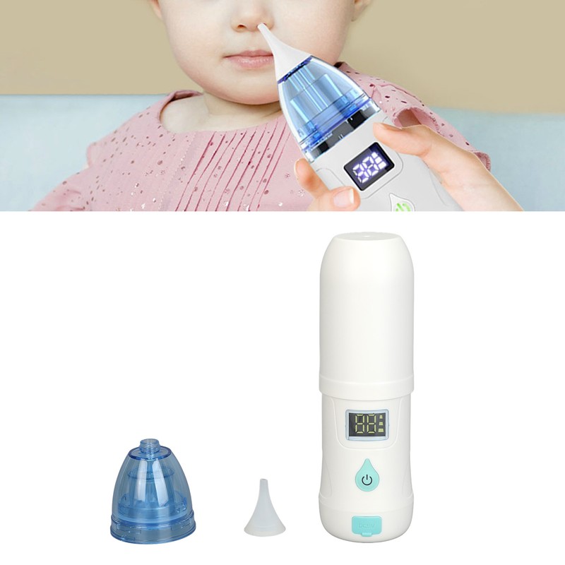 Infant Nose Aspirator Adjustable 3 Gears LED Display USB Charging