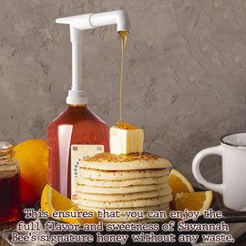 Honey Pump Large for Half Gallon Honey - Countertop Convenience, Mess Free Honey Use