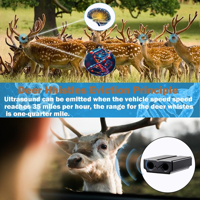 CPWUFIYD Deer Whistles for Car - Deer Horn for Vehicles,