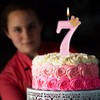 Cute Pink Birthday Candles with Crown Unique Birthday Candles Numbers