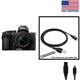 Unbranded Nikon - Z50 Mirrorless 4K Video Camera USB Cable Transfer Cord Replacement