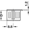Rafix Furniture Connectors with Bolts for 19mm, 3/4" Material Flush