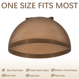 20 pcs wig cap Light brown,stocking caps for wigs wig caps for women non slip,Stretchy Nylon Wig Caps hair caps stocking cap,wig cap for quick weave,stocking cap for women