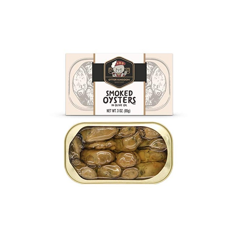 (Pack of 4) Otter Kingdom Premium Smoked Oysters in Pure