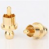 Lyaciomn 10Pcs Gold Plated RCA Plug Cap Short-Circuit Socket, Phono