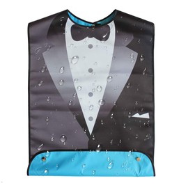 Bib Adult Funny Suit Adult Bib for Men Waterproof Bandana Older Bib for Eating - 1 Piece