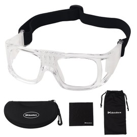 Andux Basketball Soccer Football Sports Protective Eyewear Goggles Eye Safety Glasses LQYJ-01 (White)