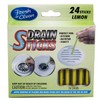 Fresh & Clean Drain Sticks - Lemon - 24 Sticks,
