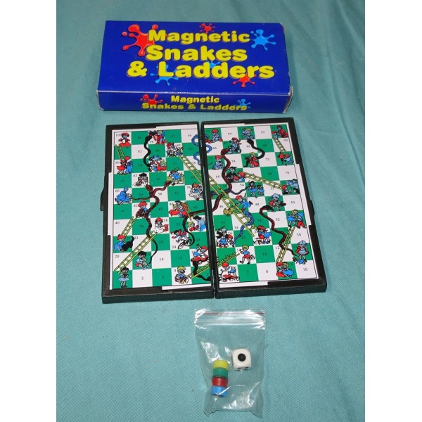 GAME open box Snakes & Ladders Magnetic Game Travel Pocket