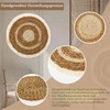 7 Pieces Wall Baskets Bohemian Handmade Wall Decor Rattan Round