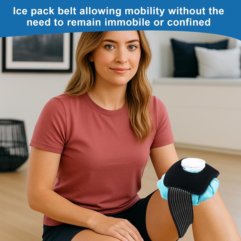 4 Pcs Ice Pack Strap, Adjustable Support Wrap, Ice Pack