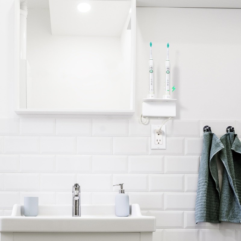 OAPRIRE Electric Toothbrush Holder for Bathroom, Acrylic Electric Toothbrush Holder