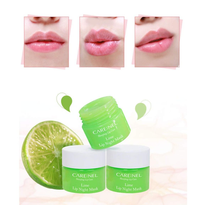 CARENEL Lip Sleeping Mask 5g (Berry2+Lime1) - Moisturizer for Dry