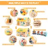 oathx Wooden Activity Cube for Toddler Toys, 10-in-1 Montessori Toys