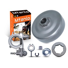 Mtanlo 325"Pitch 7Spline Oil Pump Sprocket Kit For Stihl 026 MS260 Chainsaw Clutch Drum, Clutch Drum, Oil Pump, Worm Gear, Rim Sprocket, Needle Bearing, Washer, E-clip