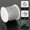 UMAOKANG 32.8 Feet Stainless Steel Jewelry Making Chains Embossed Cable