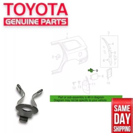 toyota 00 - 23 TOYOTA TACOMA FUEL DOOR COVER RELEASE HINGE SPRING CLIP OEM NEW