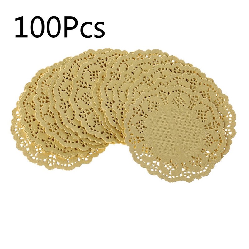 SUCHUANGUANG Colorful Lace Paper Mats Coasters Placemats Wedding Events Party