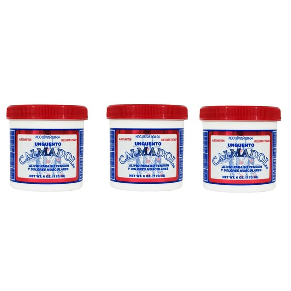 Calmadol Joint & Muscle Pain Relief Ointment 6 oz    (3 PACK)    Exp 1/ 2025