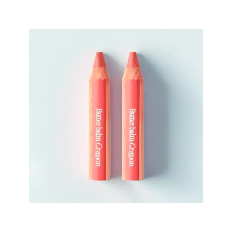 Clio 클리오 버터밤 크레용 1+1 피크닉코랄 2호 Clio Butterbalm Crayon