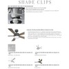 FANTASTIC SHADE CLIPS Ceiling Fan 100% Linen Shade DIY Bundle
